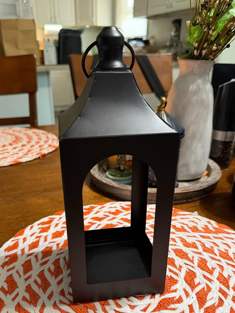 Black Decorative Lantern (SM) - Home Accents